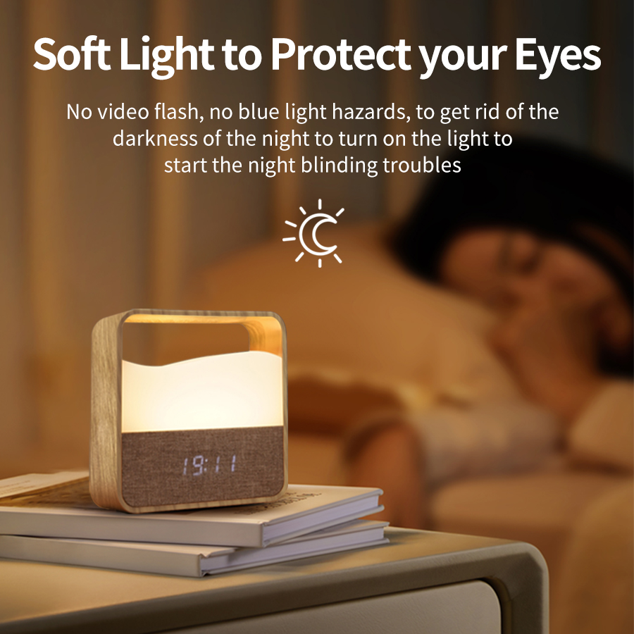 LED Night Light with Clock Dig - огляд і ціна Desk Setup Lamp