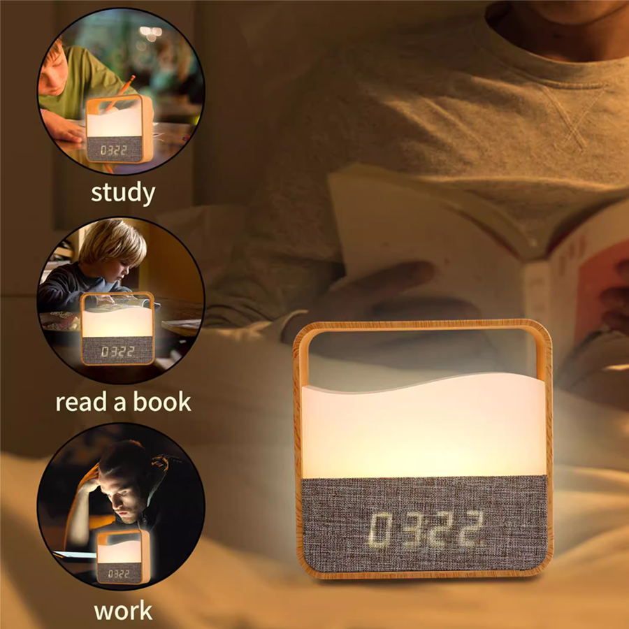LED Night Light with Clock Dig - огляд і ціна Desk Setup Lamp