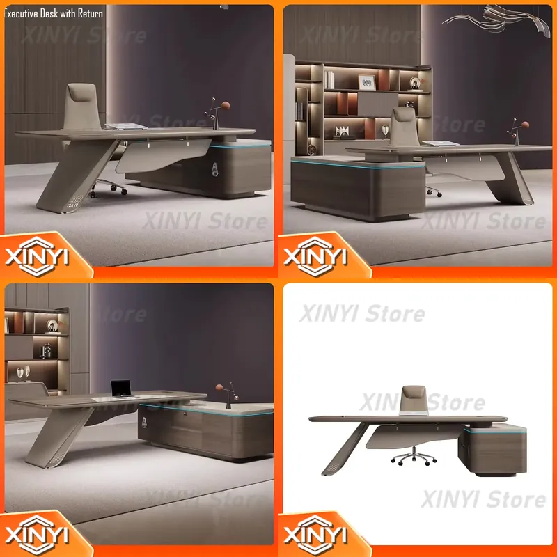 L-Shaped Executive Desk for Of - огляд і ціна Desk Setup L Shaped
