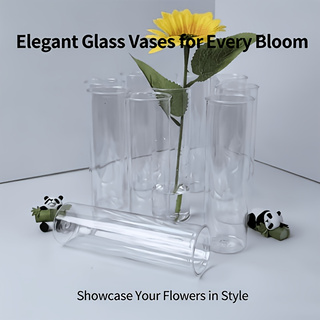 10-27Clear Acrylic Cylinder Va - огляд і ціна Desk Setup Minimalist