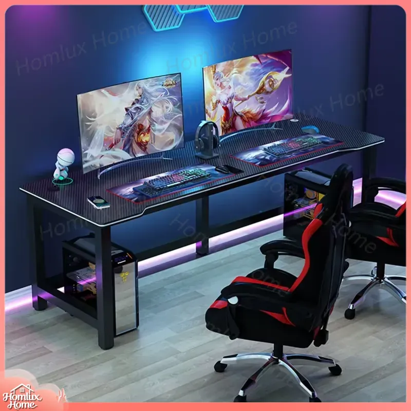 Carbon Fiber Texture Black Gam - огляд і ціна Desk Setup L Shaped
