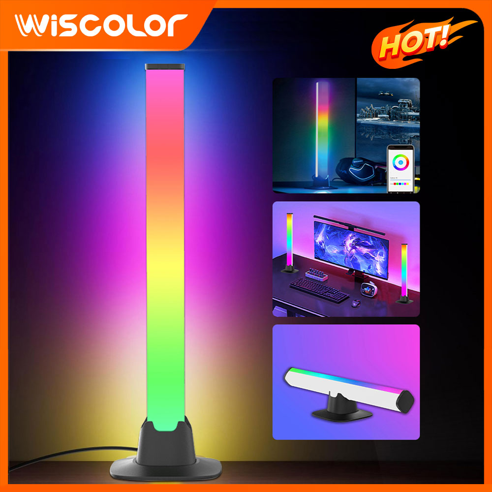 RGB LED Lights Bar Smart Setup - огляд і ціна Desk Setup With Tv