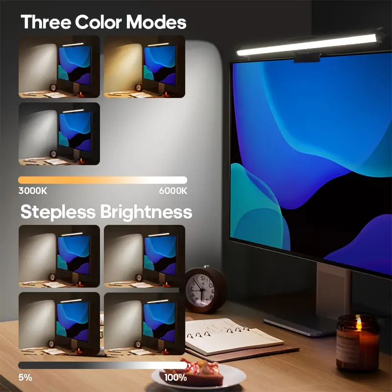 USB LED Desk Lamp Screen Hangi - огляд і ціна Desk Setup Lamp
