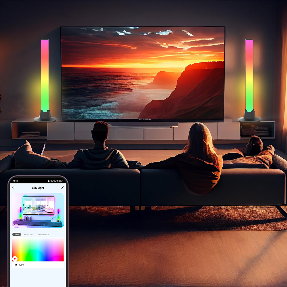 TV Backlight Smart RGB LED Lig - огляд і ціна Desk Setup With Tv