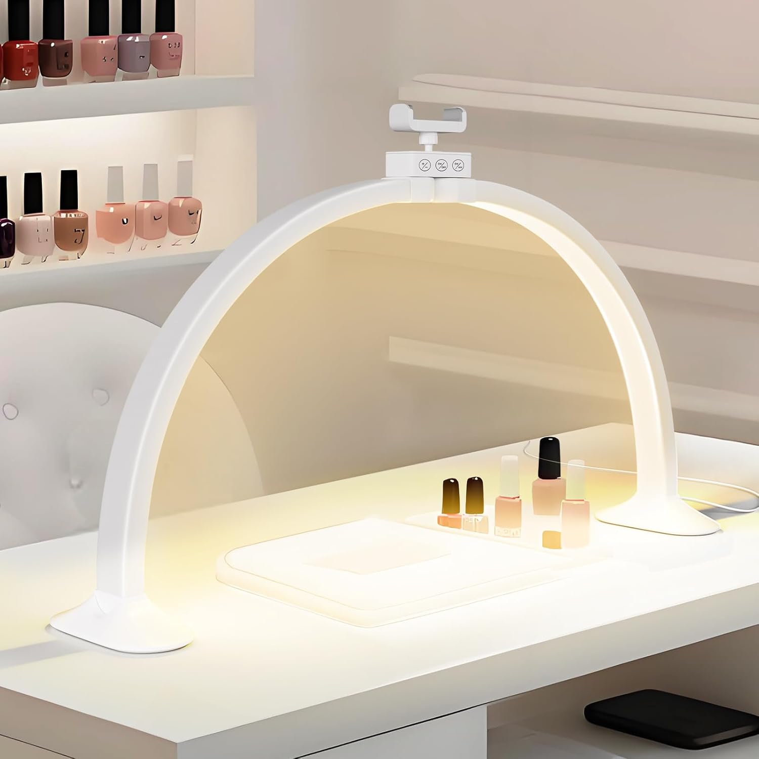 Half Moon Light U-Shaped Nail  - огляд і ціна Desk Setup Lamp