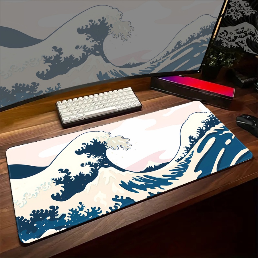 Pc Gamer Mousepad Great Wave K - огляд і ціна Desk Setup Pc And Laptop